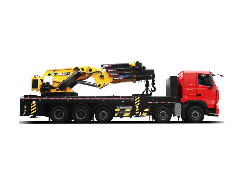 Folding arm crane