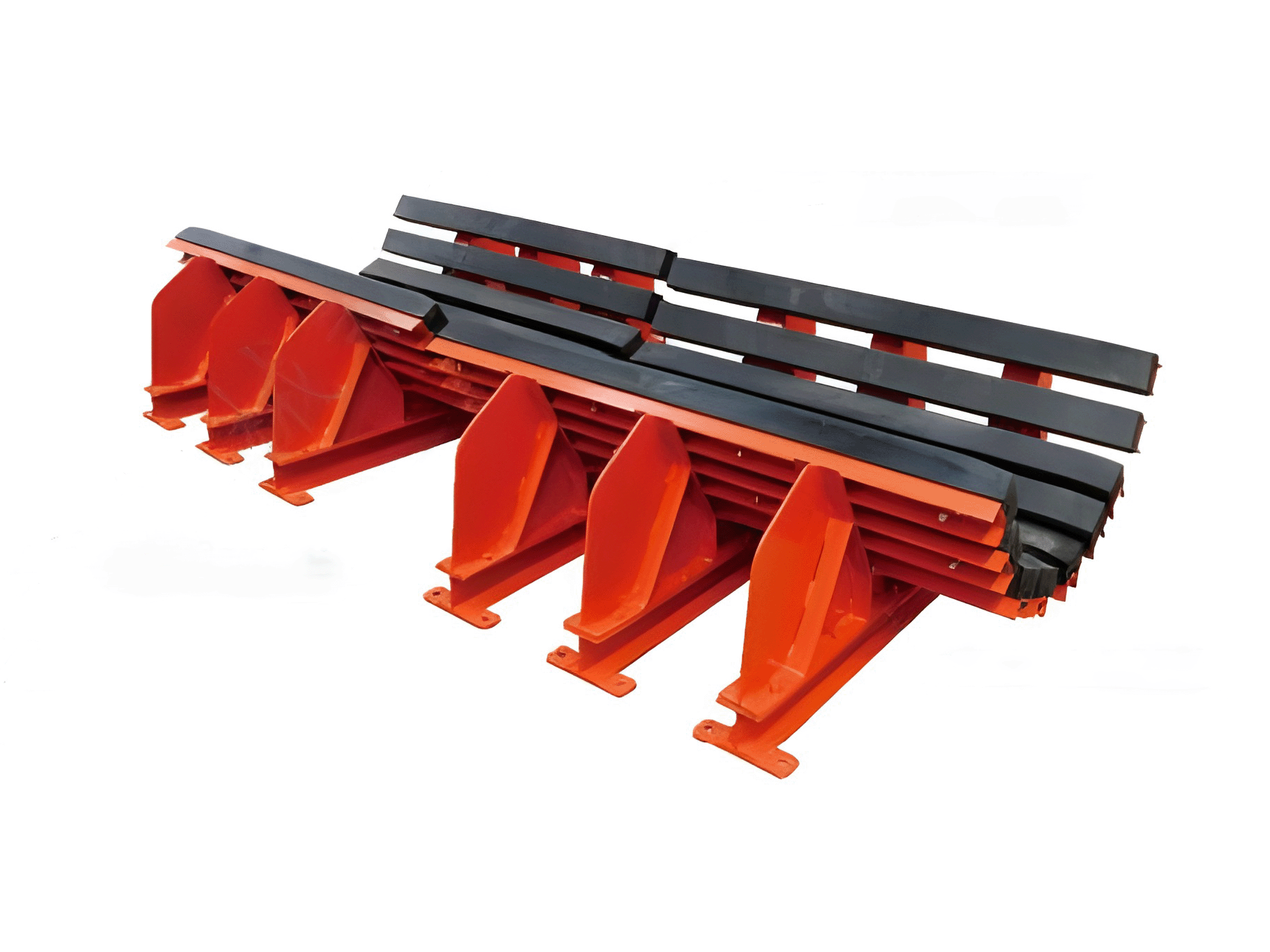 Belt conveyor buffer bed