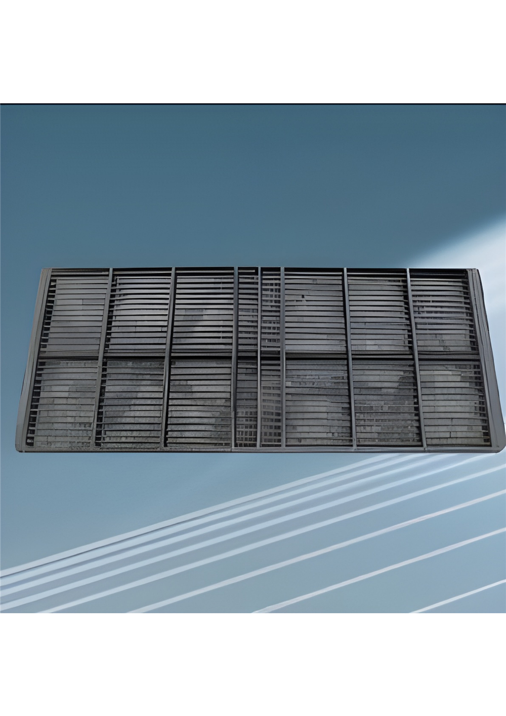 Elastic vibrating rod screen